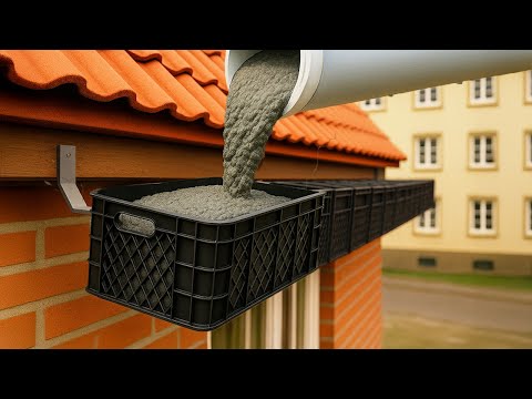 Very few people know about this great invention! Free recycled source from cement/plastic fruit box