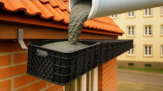 Very few people know about this great invention! Free recycled source from cement/plastic fruit box