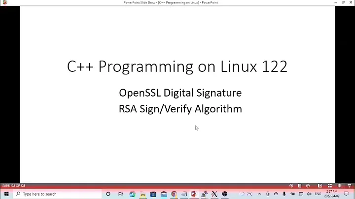 C++ Programming on Linux - OpenSSL RSA Digital Signature Sign and Verify