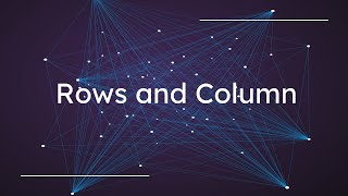 Rows and Column Widget | Flutter