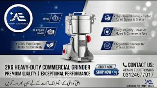 2KG Commercial Electric Grinder – Heavy Duty High-Speed Grinding Machine | Masala, Grains, dryfruits