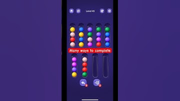 Sort Ball: Color Puz Fun Level 45 #sortball #colorsorting #shortsfeed