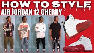 How To Style Cherry Air Jordan 12 | Outfit Ideas