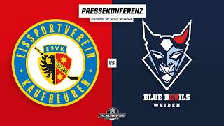 Pressekonferenz DEL2 Playdowns | Runde2 | ESV Kaufbeuren - Blue Devils Weiden