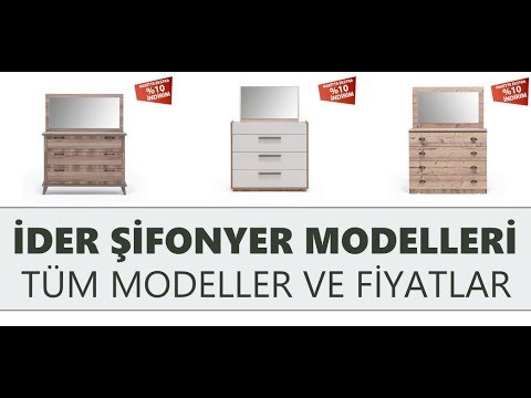 İder Şifonyer Modelleri ve Fiyatları