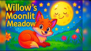 Fall Asleep to Rainy Bedtime Magic: Willow’s Moonlit Meadow Story