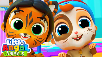 Let’s do the Animal Dance | Face Paint Song | Fun Animal Sing Along Songs by Little Angel Animals