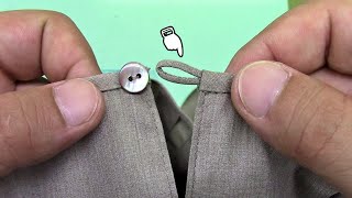 How to sew a fabric button loop