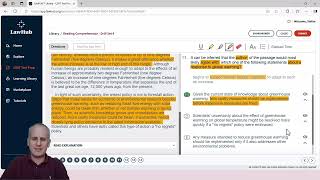 Finding a Specific LSAT Science Passage Inference Using LawHub Reading Comprehension Drill Set 4
