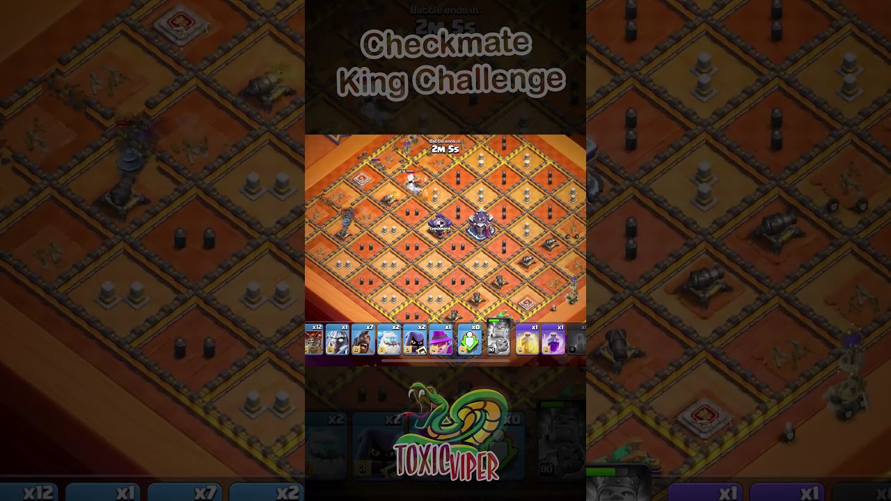 Swag 3 Star the Checkmate King Challenge #clashofclans #coc #shorts #toxicviper