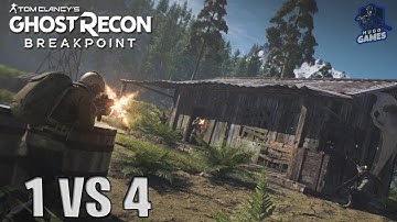 1v4 Full squad VS 1 Player online PVP- GHOST RECON BREAKPOINT