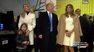 Video Of Donald Trump And Family Voting In New York