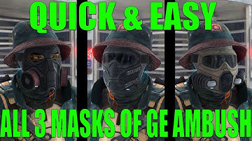 BEST WAY TO GET ALL 3 MASKS OF GE AMBUSH [Guide]