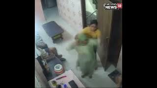 Delhi Cop Slaps Father-in-law in Viral CCTV Footage, Booked | #viralvideo #viral