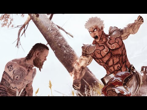ASURA'S WRATH in God of War VS Baldur Boss Fight - Asura Kratos Skin! (God of War PC Mod)