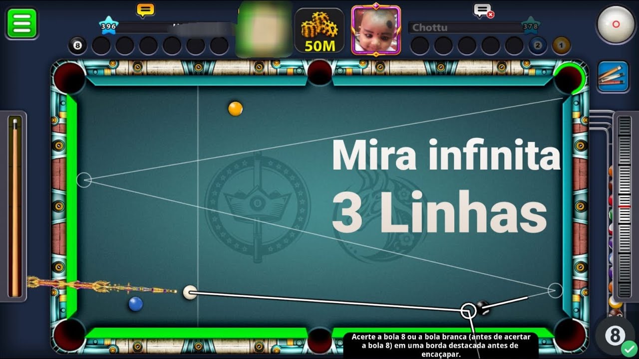 SAIU!! MELHOR HACK DE MIRA INFINITA E TABELA PARA 8 BALL POOL ANT BAN ( HG  MODS ) 