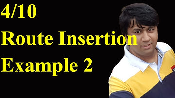 4/10 - Routing Table Data Structure | L3 Route Insertion Ex 2 | Udemy Course