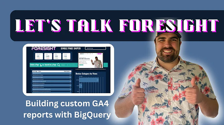 A GA4 Report Using BigQuery (not just talking about it)
