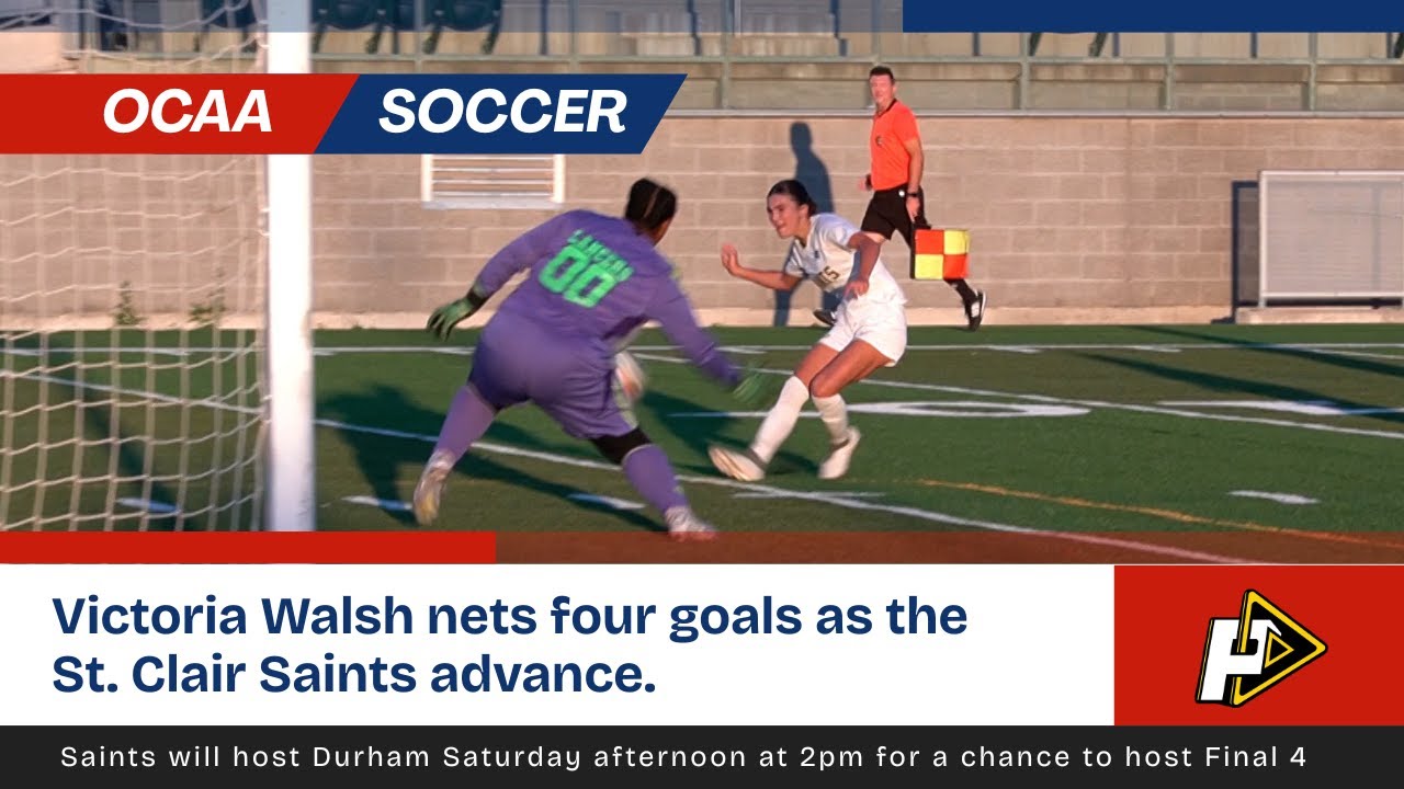Victoria Walsh scores four goals for St. Clair Soccer
