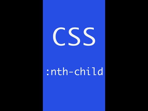Vídeo: O que é uma criança em CSS?