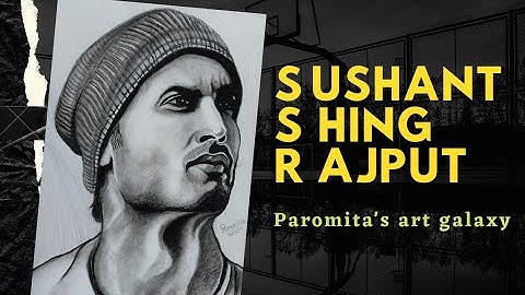 Sushant Singh Rajput sketch | realistic  drawing for beginners #sushantsinghrajput