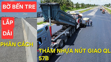 Cầu Rạch Miễu 2: Lắp dải phân cách bờ Bến Tre, thảm nhựa 57B, cầu đầu tiên xong khe co giãn
