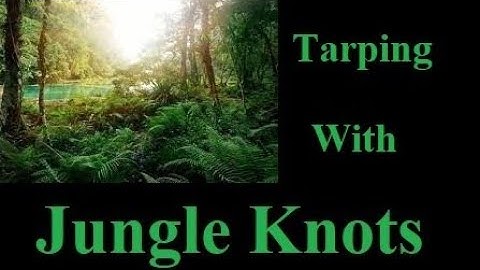 Jungle Knots For Tarps....bexbugoutsurvivor