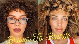 How To Dye Curly Hair Blonde At Home | Revlon Frost & Glow