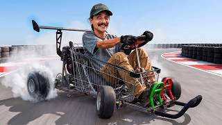 I Built a Drift Car Out of a Shopping Cart! 😂🔥