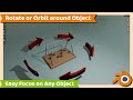 Blender tutorial  how to rotate or orbit camera around object in blender 31