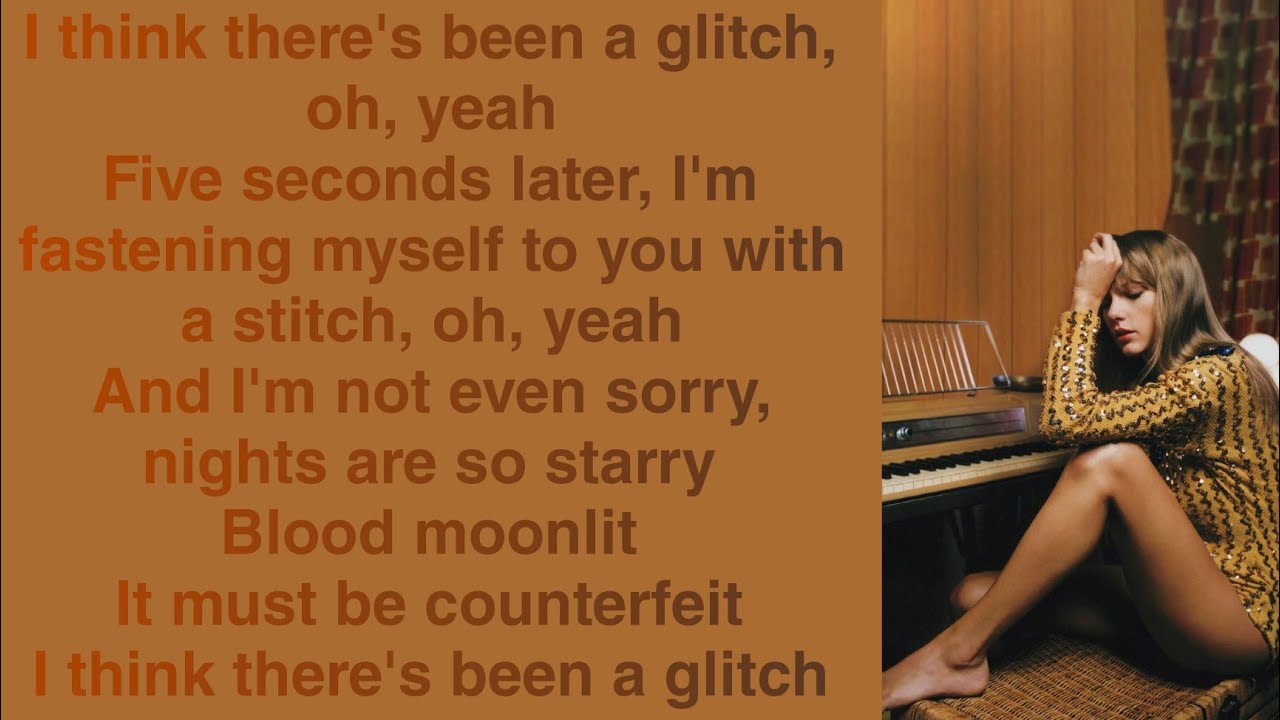 Taylor Swift - Glitch (Lyrics) 