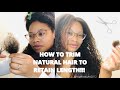 Easy Way to Trim Natural Hair without Heat | Detailed Video