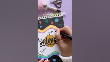 DIY Science Front Page for School Project 🌌 #shorts #frontpage #nhuandao