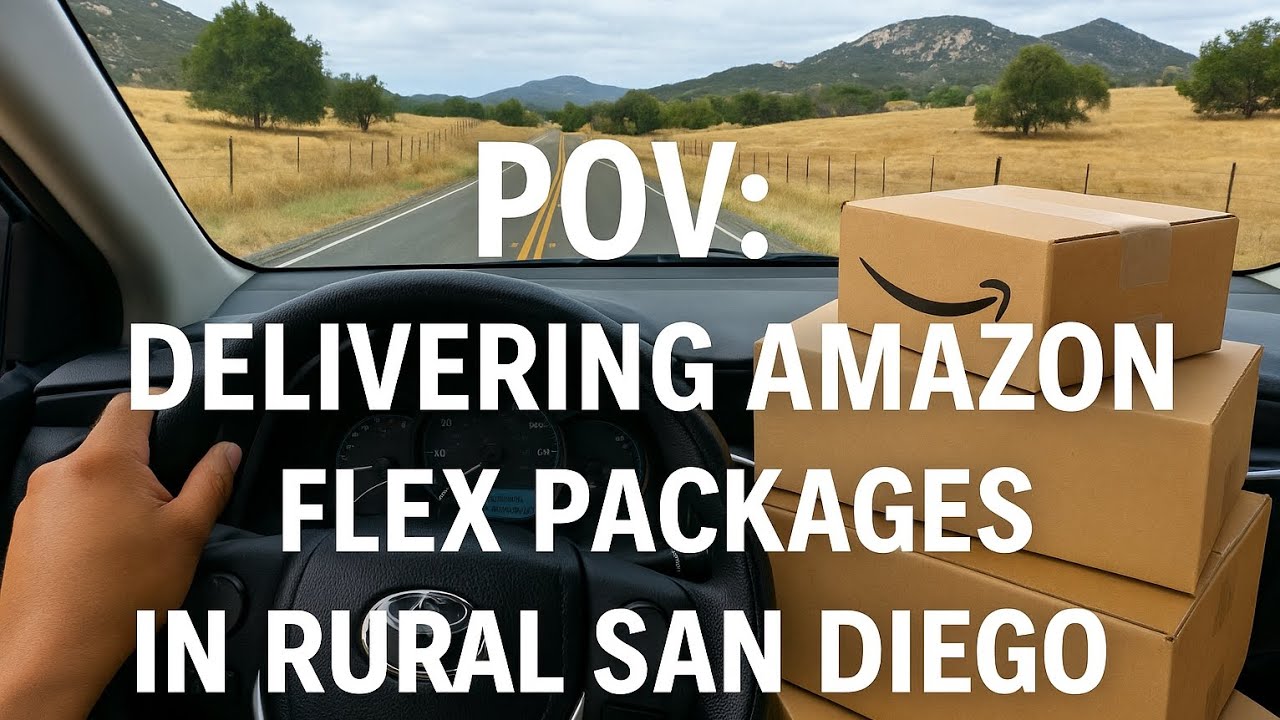 POV: Delivering Amazon Flex Packages in Rural San Diego