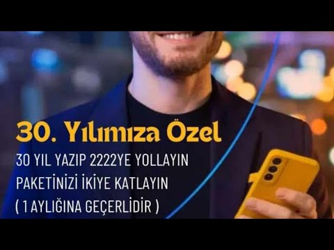 Türkcell Bedava Paket Katlama Türkcell Bedava Paket Yükleme 30. Yıl Kampanyası