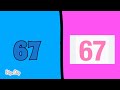 Blue 67 and Pink 67