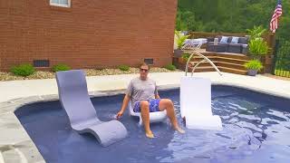 Part 4 of 4:  Recap of 3 In-Pool Chairs for the Sun Shelf (aka. tanning ledge, baja shelf)