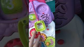 Vtech First Steps Pink Farm Designed Walker On A Trampoline