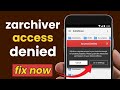 Fix Access Denied Error When Opening Archived Files | ZIP & RAR Access Issue Solved