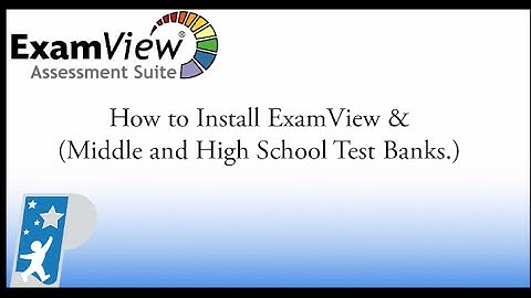 How to install Examview and Test Banks