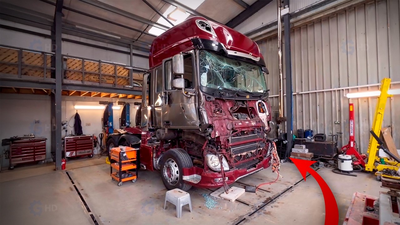 МУЖЧИНА восстанавливает РАЗБИТЫЙ ГРУЗОВИК до СОВЕРШЕНСТВА – От НАЧАЛА до КОНЦА