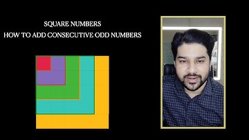 SUM OF ODD NUMBERS | SQUARE NUMBERS |