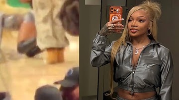 Glorilla Falls At NBA Game