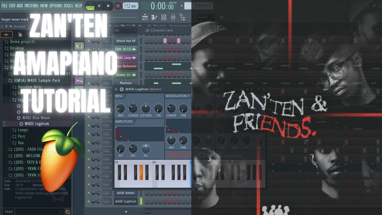How to Make Havard Amapiano like Zan'Ten & From Scratch | FL Studio tutorial 