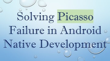 Solving Picasso Failure in Android Native Development