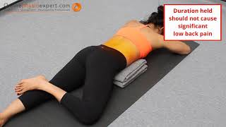 Lumbar Spine Prone Lying Position With Rotation Correction - Level 1