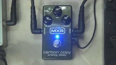 MXR M169 Carbon Copy Analog Delay Pedal Demo