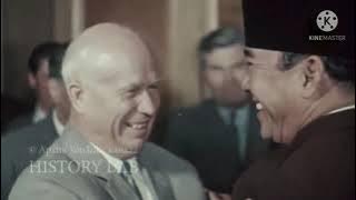 Kunjungan Ir. Soekarno dan Jenderal AH Nasution ke Moskow 1961 @ferdyskywalker