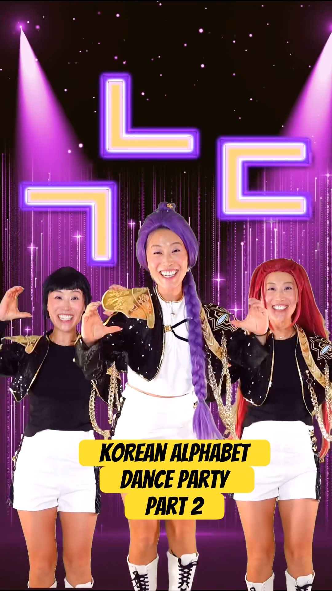 Kpop Demon Hunters Dance Korean Alphabet #hangul Part 2! #kpop
