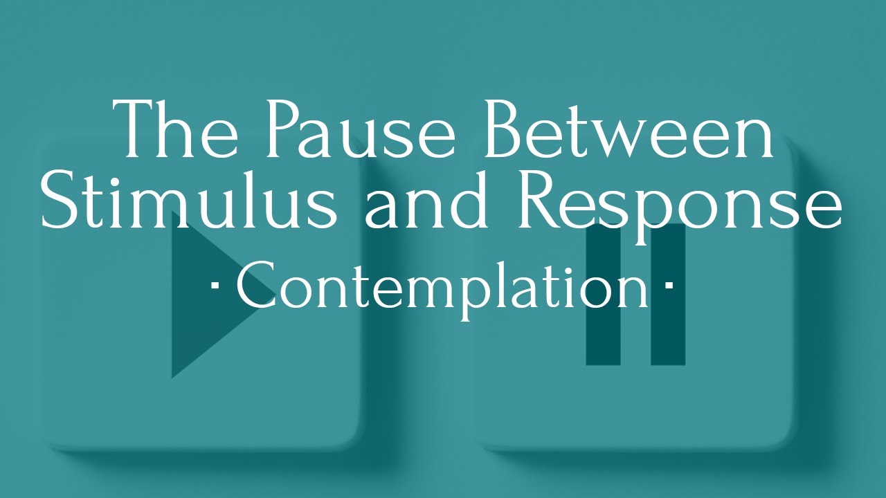 The Pause Between Stimulus and Response - YouTube